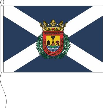 Teneriffa mit Wappen (Spanien) - Querformatflagge