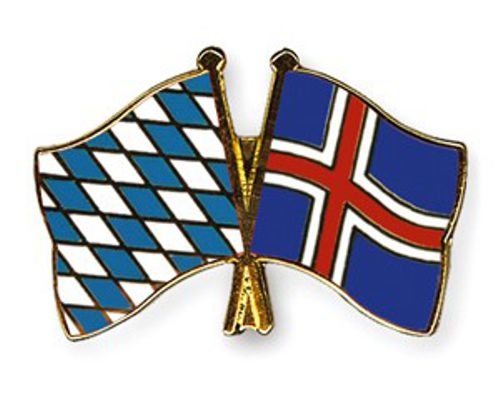 Bayern - Island Anstecknadel