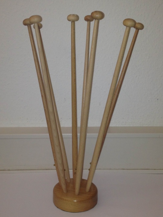 Tischflaggenständer Holz natur ca. 42 cm hoch 8-fach - Restbestand