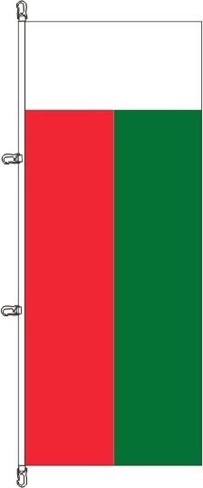 Madagaskar - Hochformatflagge