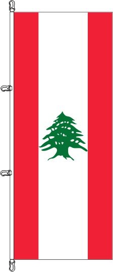 Libanon - Hochformatflagge