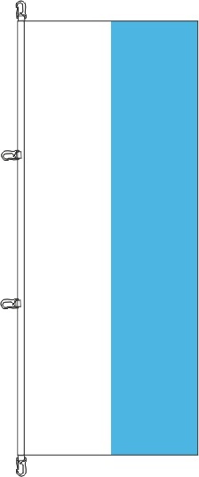 San Marino ohne Wappen - Hochformatflagge