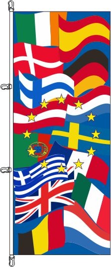 Europa Fantasie - Hochformatflagge