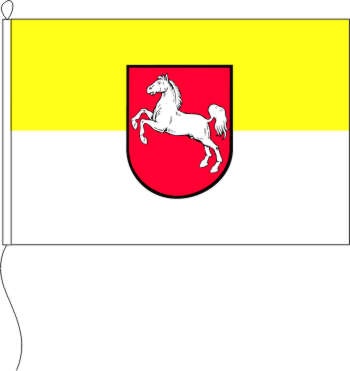 Niedersachsen gelb/weiß - Querformatflagge