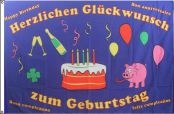 Herzlichen Glückwunsch Kerze - preiswerte Alternative: 150 x 90 cm