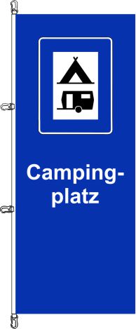 Campingplatz (2) - Hochformatflagge