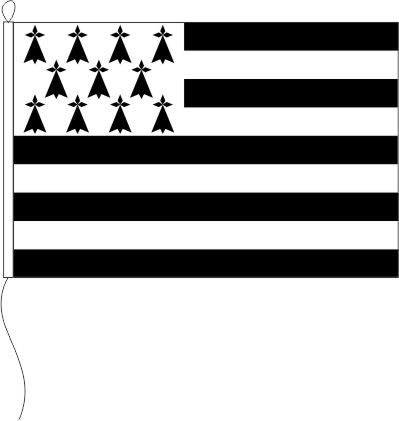 Bretagne (Frankreich) - Querformatflagge