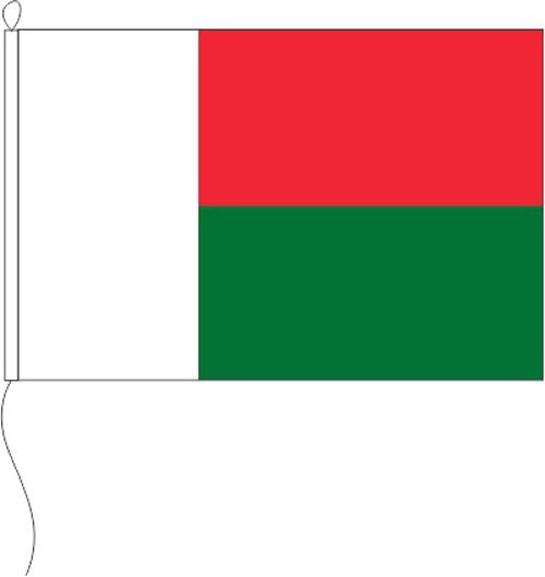 Madagaskar - mit Zwischennaht - Querformatflagge