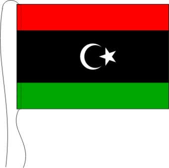 Libyen Übergangsrat - Tischflagge 25 x 15 cm