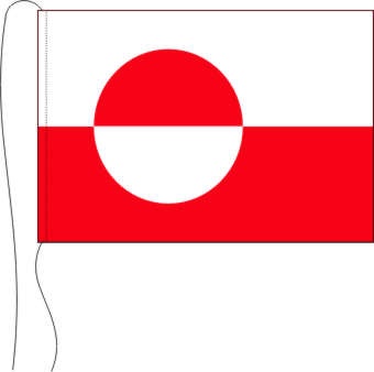 Grönland - Tischflagge 25 x 15 cm