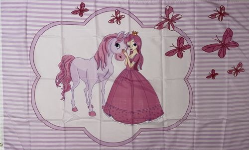Prinzessing mit Pferd - preiswerte Alternative: 150 x 90 cm