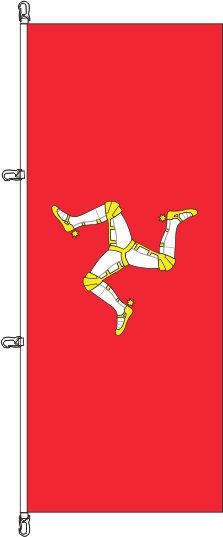 Isle of Man - Hochformatflagge