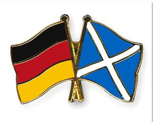 Deutschland - Schottland Anstecknadel